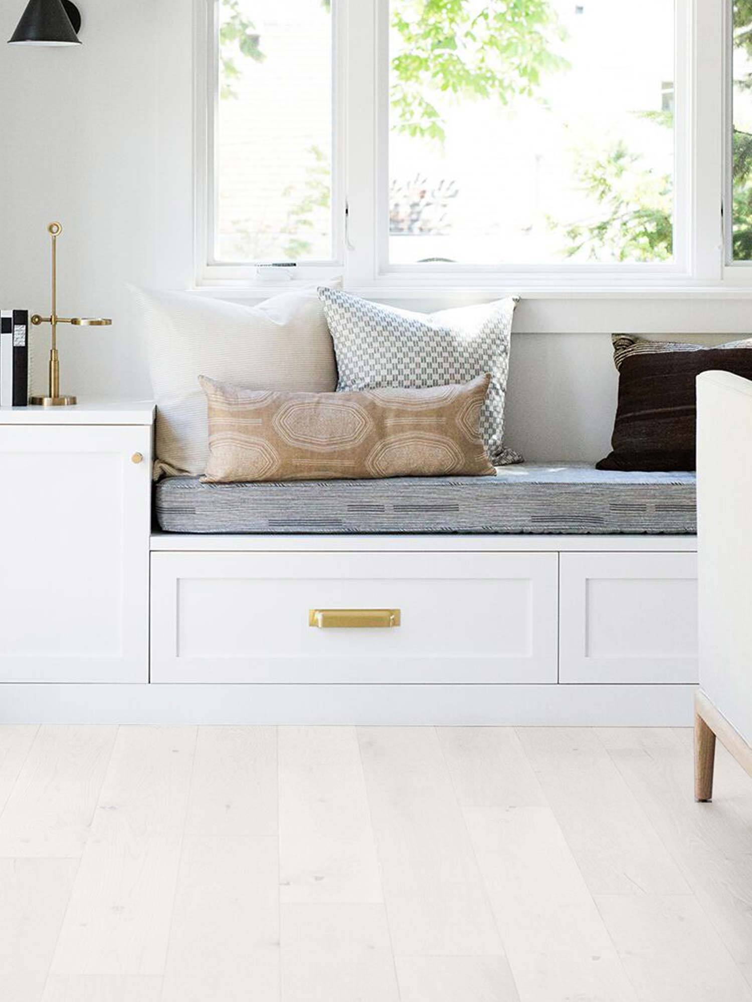 Ivory engineered timber flooring