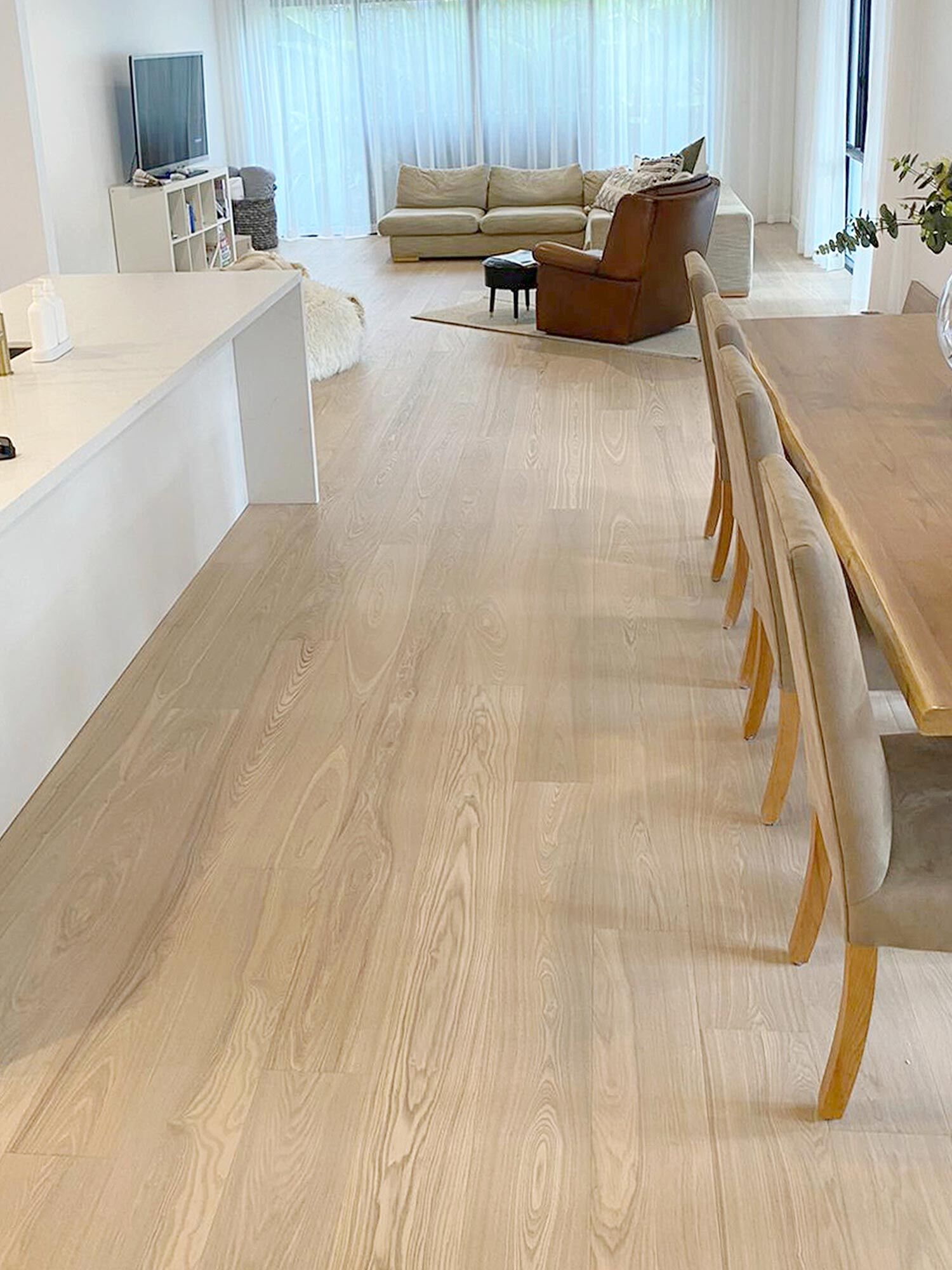 Natural Invisible engineered timber flooring